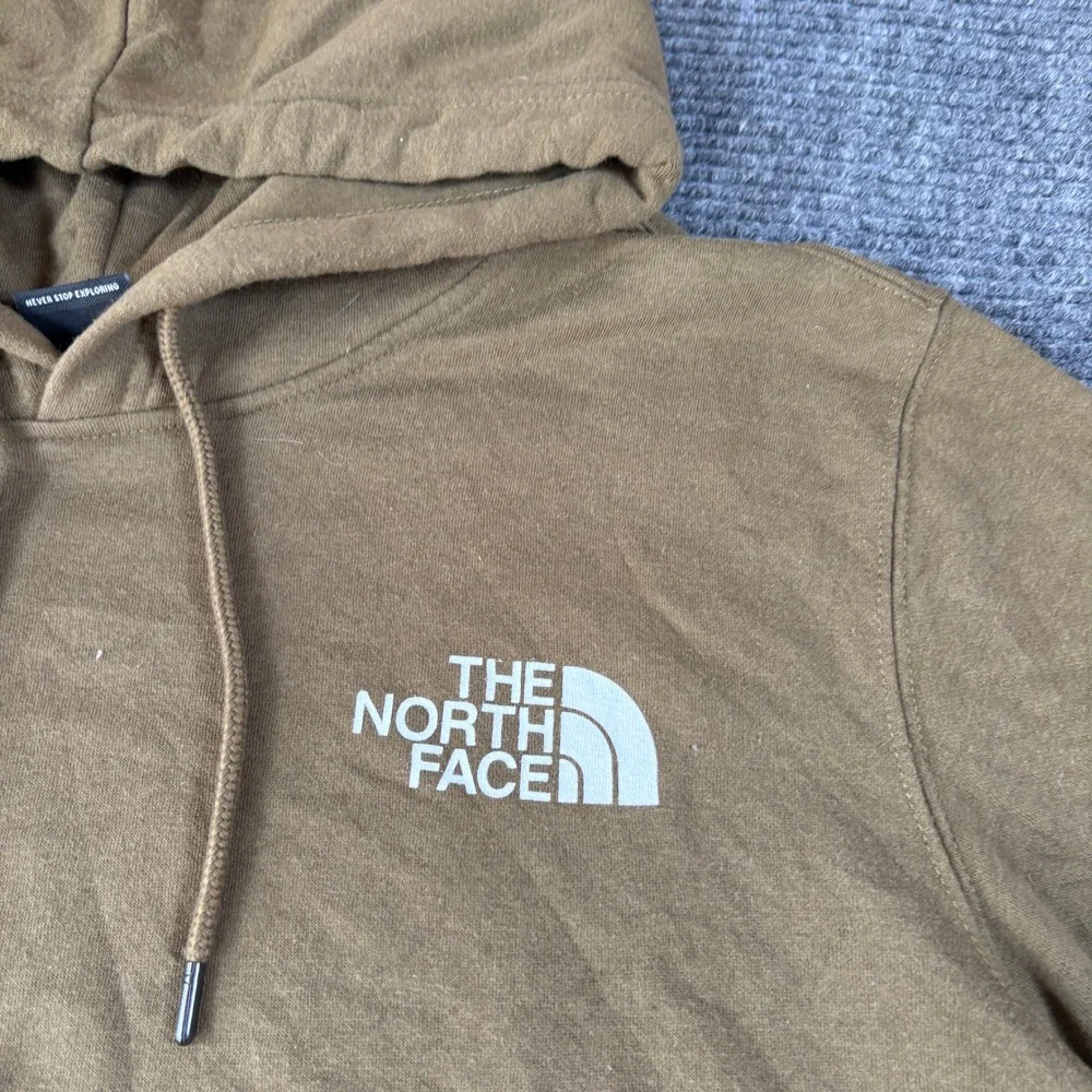 The North Face Mens Graphic Sleeve Pullover Hoodie Brown Large NF0A3X9I
